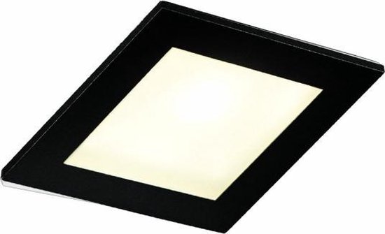 Royal plaza Luuk led inbouw spot 6w 80x80 mm vierkant m trafo zwart