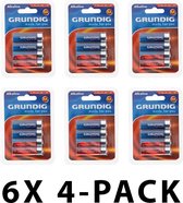 Grundig Alkaline LR6 AA-Batterijen - Voordeelverpakking 24 stuks