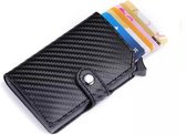 Leren Pasjeshouder | RFID | Creditcardhouder | Carbon Zwart | Zwart-Card Protector | Sinterklaas | Black Friday | Kerst | Kerstcadeau