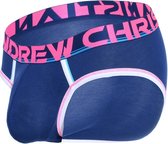 Andrew Christian CoolFlex Active Modal Brief w/ Show-It Navy - MAAT S - Heren Ondergoed - Slip voor Man - Mannen Slip