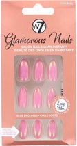 W7 Glamorous Nails - Pink Bell (met nagellijm & vijl)