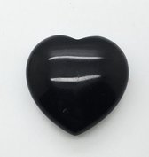 Onyx edelstenen hart 3 cm beschermende steen brengt het hoofd tot rust