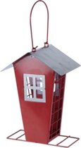 Pro Garden Vogelvoederhuis 15,7 X 22 Cm Staal Rood