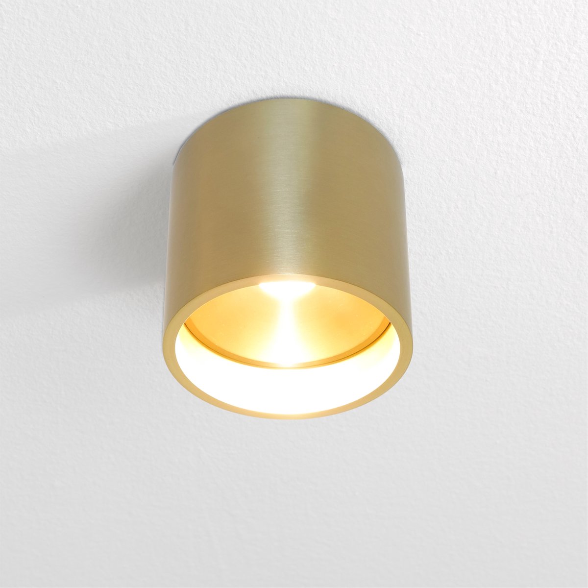 Plafondlamp Orleans Goud - Ø11cm - LED 7W 2700K 805lm - IP20 - Dimbaar > spots verlichting led goud | opbouwspot led goud | plafonniere led goud | plafondlamp goud | led lamp goud | sfeer lamp goud | design lamp goud