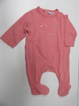 noukie's , pyjama , jersey  oud rose , poesje  0maand 50