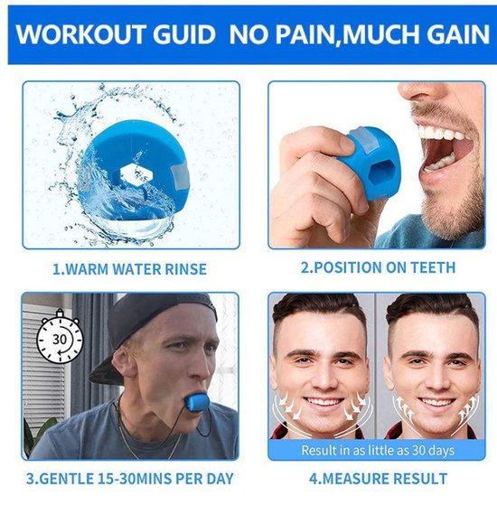 jaw trainer - rouge - double menton trainer - jawline trainer