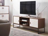 Beliani NUEVA - TV-meubel - donkere houtkleur - MDF