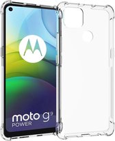 iMoshion Hoesje Geschikt voor Motorola Moto G9 Power Hoesje Siliconen - iMoshion Shockproof Case - Transparant