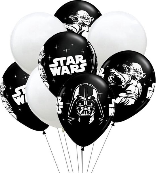 Boos worden Scherm baan Star Wars Ballonnen - Verjaardag Versiering - Yoda - Darth Vader - Star Wars  - 10 stuks | bol.com