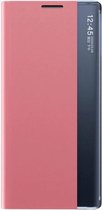 Smart Clear View Cover met Magneetsluiting for Galaxy S10 – Roze
