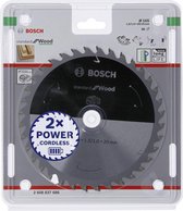 Bosch Professional Cirkelzaagblad voor Hout | Standard for Wood | Ø 165mm Asgat 20mm 36T - 2608837686