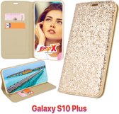 EmpX Telefoonhoesje - Book Case - Geschikt Voor Samsung Galaxy S10+ - Goud