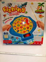 Visspel - super hengelspel met leuke liedjes en 4 hengels kleur is blauw