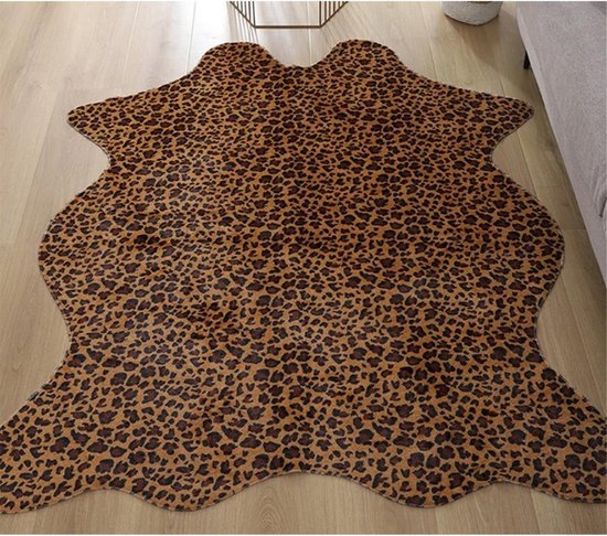 vloerkleed luipaard - 75x110 cm - Dierenvel tijgervel luipaardhuid... | bol.com