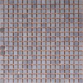 Alfa Mosaico Mozaiek Progetto lichtgrijs glas 1,0x1,0x0,5 cm -  Grijs Prijs per 1 matje.