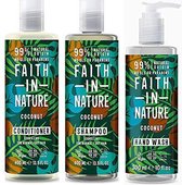 Faith in nature coconut shampoo, conditioner en handwash