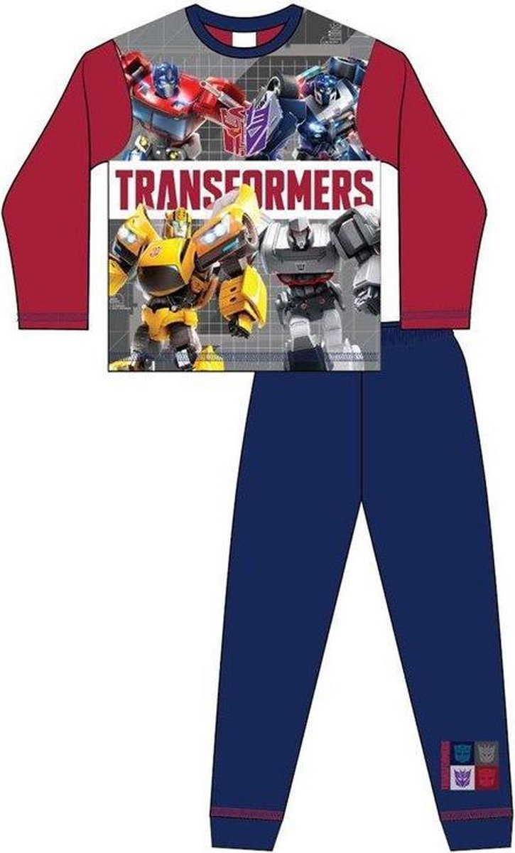 Transformers pyjama - maat 140 - rood