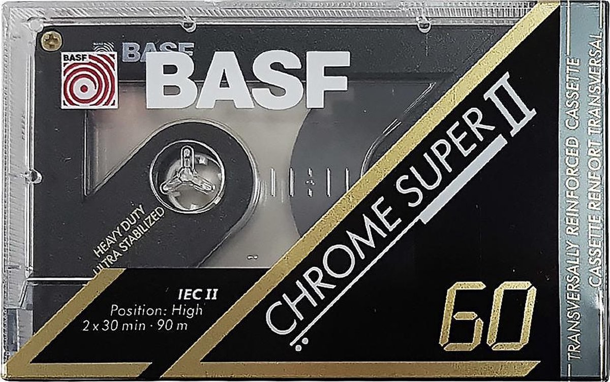 mc casete casete en blanco Basf 60 Chrome extra 2 