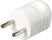 Plieger stekker met label wit KF CH1 WHITE LABEL