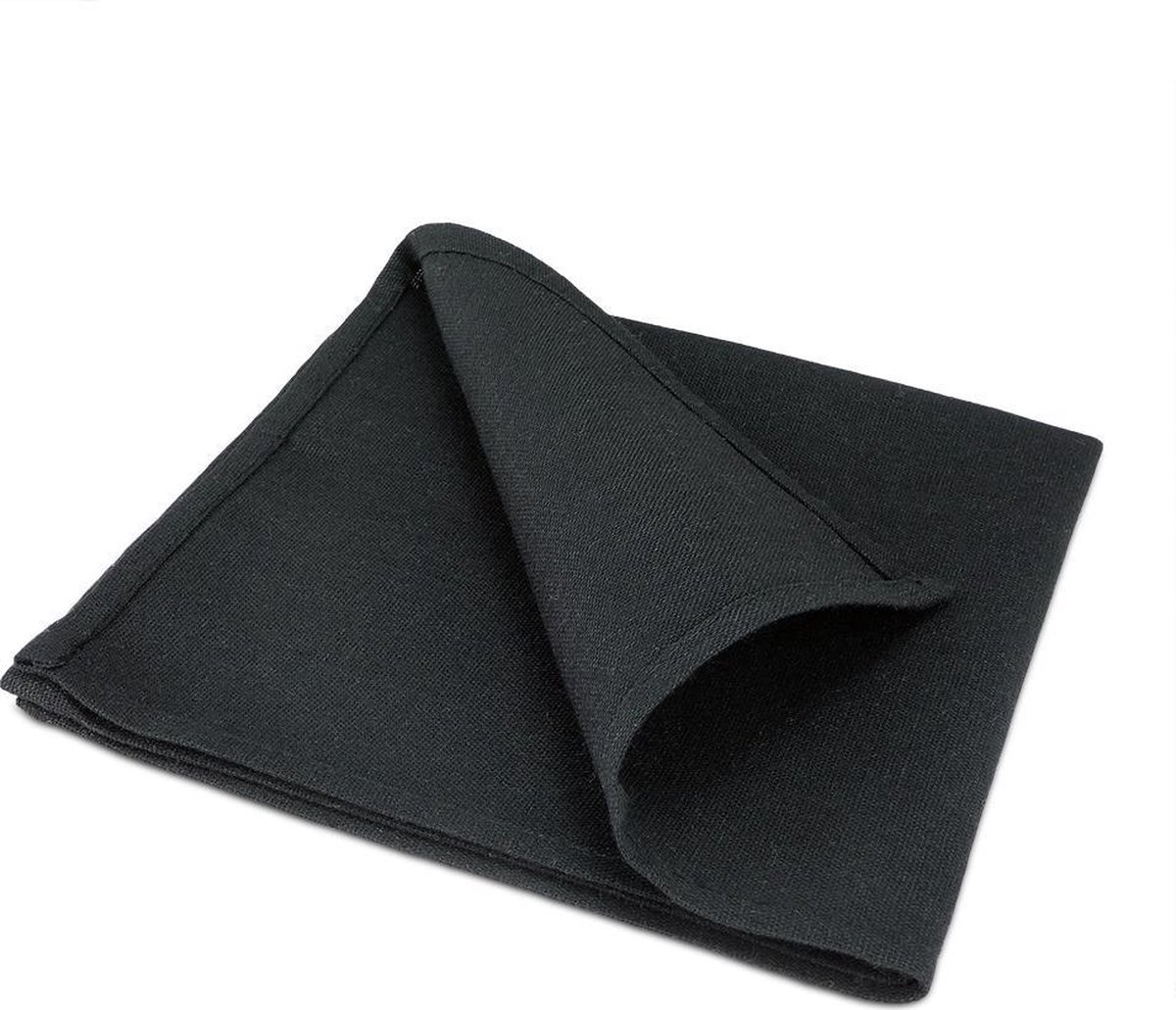 Treb Horecalinnen Servetten 12 Stuks Zwart 40x40cm - Treb X