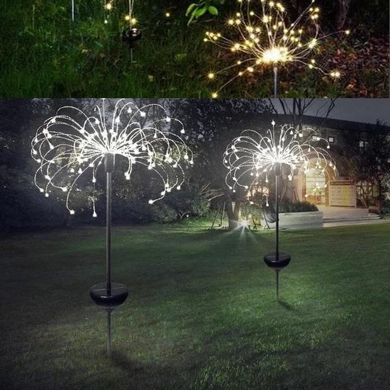 Vuurwerk Lamp Verlichting Tuin Decoratie Warm Wit Licht 150 LED -  Ingebouwde... | bol