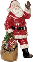 Kerstman met Cadeautjes zak - Staande Kerstman Figuur 30,5 cm