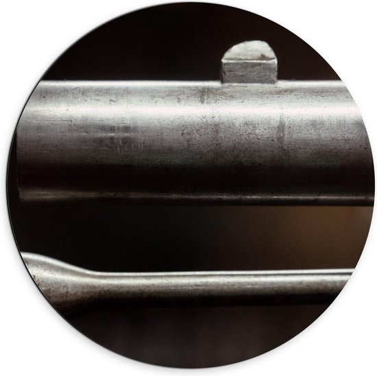 Dibond Wandcirkel - Geweersloop - 70x70cm Foto op Aluminium Wandcirkel (met ophangsysteem)