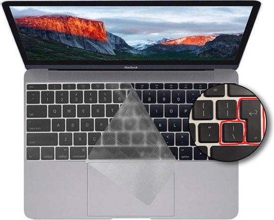 bol.com | Toetsenbord cover beschermer TPU keyboard protector EU Toetsenbord  Indeling voor Apple...
