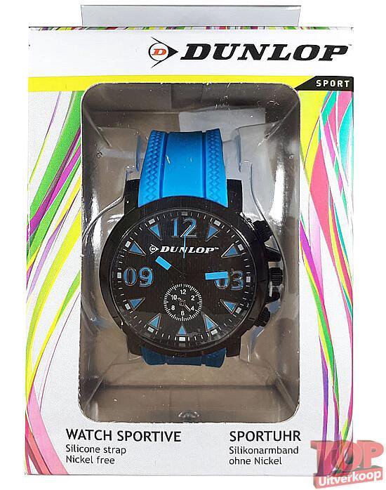 Montre à Quartz Dunlop Sport Racing ( Blauw/ argent)
