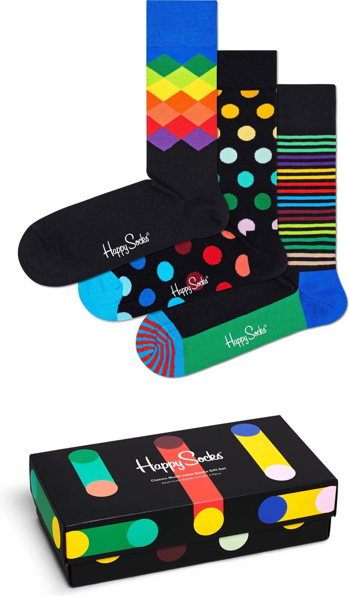 Happy Socks classic giftbox 3P multi - 41-46