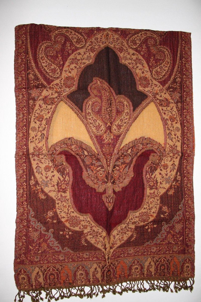 1001musthaves.com Wollen dames winter sjaal bruin tinten bordeaux rood 70 x 200 cm