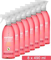 Method Allesreiniger Spray - Pink Grapefruit - Voordeelverpakking 8 x 490 ML
