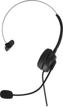 Xqisit Mono Draadgebonden Headset met Microfoon - Zwart 3.5 mm headphone jack