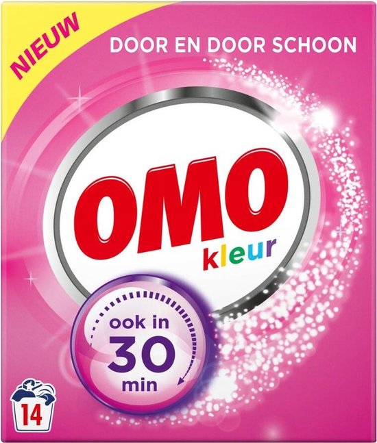 Omo Kleur Waspoeder - 6 x 14 wasbeurten - Voordeelverpakking