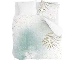 Walra Dekbedovertrek Painted Nature - 200x220 - 100% Katoen - Groen / Goud