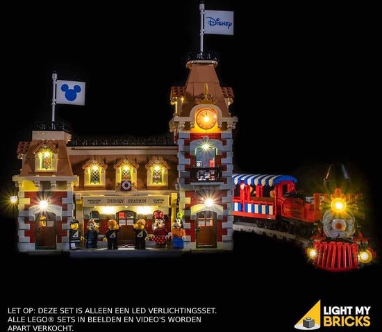 Light My Bricks - Verlichtingsset geschikt voor LEGO Disney Train Station 71044