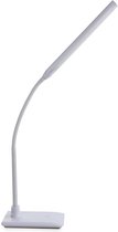 Daylight Uno Bureaulamp LED Dimbaar - Tafellamp Slaapkamer - Leeslamp - Flexibele arm  - Incl. voet - Wit
