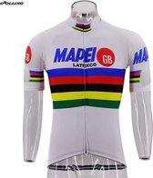 retro wielertrui wereldkampioen Mapei GB maat Large