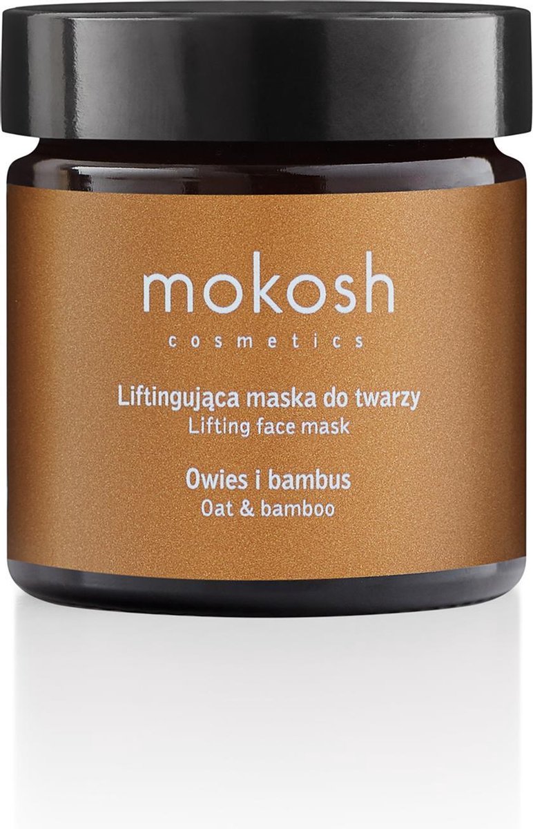 Mokosh | Lifting Face Mask Oat & Bamboo 60 ml | Natuurlijke Gezichtsmasker | Anti-rimpel | Diervriendelijk | Vegan Huidverzorging | Masker | Natuurlijk | Biologisch |Anti-aging | Lifting | Cadeau | Kado voor haar