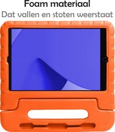 Hoes Geschikt voor iPad 10.2 2020 Hoes Kinder Hoesje Kids Case Shockproof Cover - Hoesje Geschikt voor iPad 8 Hoesje Kidscase - Oranje