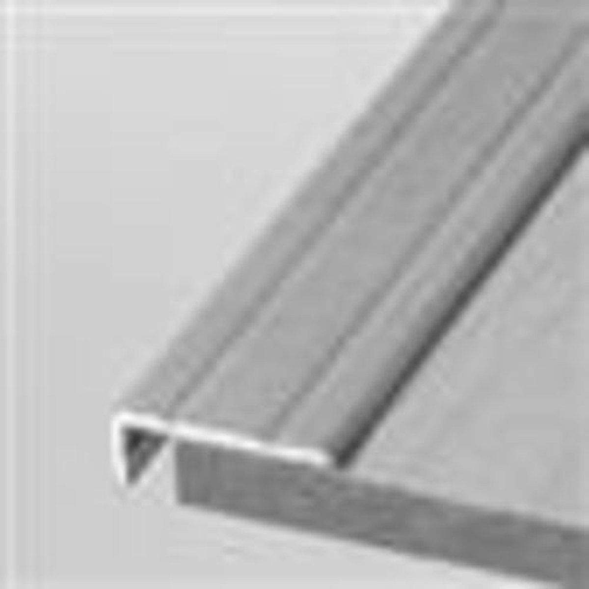 Laminaat of parket hoekprofiel aluminium edelstaal 10 mm binnen werk 8.2mm zelfklevend 2 STUKS 1.50 METER