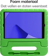 Hoes Geschikt voor iPad 10.2 2019/2020 Hoes Kinder Hoesje Kids Case Shockproof Cover - Hoesje Geschikt voor iPad 7/8 Hoesje Kidscase - Groen