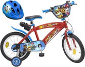 PAT'PATROUILLE Bicycle 16 + helm - Kind - Rood en blauw