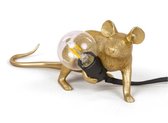 Jawes- Muis lamp- Goud- Liggend- LED licht- Lamp dier- Huis decoratie- Seletti