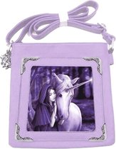 Anne Stokes schoudertas met 3D afbeelding Solace Unicorn