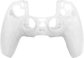 Silicone Case Cover Skin voor Playstation 5 DualSense Controller - Wit