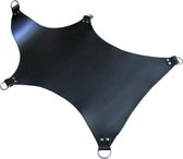 Mister b basic sling zwart met zwarte bies - Echt Leder - BDSM Sling - Bondage