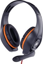 GEMBIRD gaming headset with volume control orange-black 3.5 mm