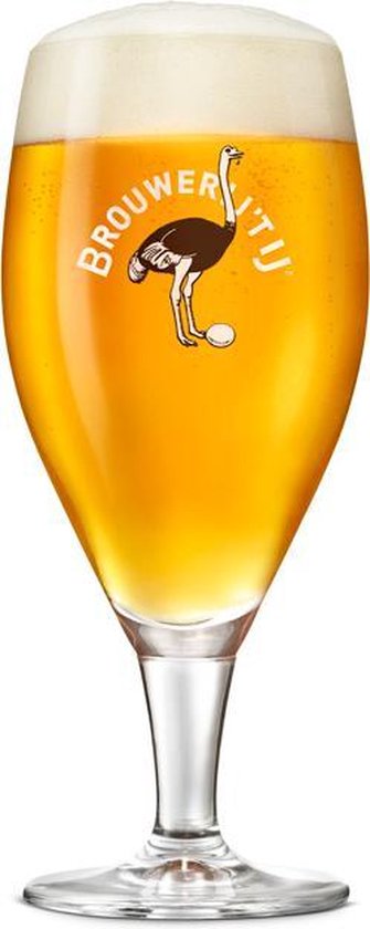 Brouwerij 't IJ speciaal bierglazen - 40cl - 6 stuks - voetglazen | bol.com