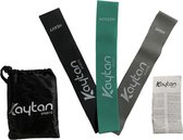 Kaytan - Resistance band - Weerstandsbanden - Weerstandsbanden Fitness - 25 KG - + SPRINGTOUW -  +Bandenset - Sporten - Elastiek - Banden - Sport - Elastische Weerstandsbanden - Workout - Elastiek Fitness - Latex Weerstandsbanden - Weerstandsband.